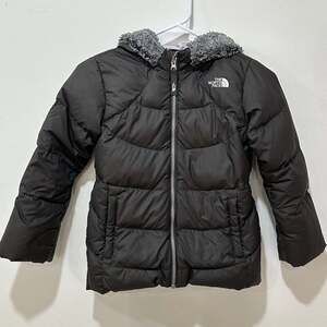 The North Face Kids Puffer Jacket - Black and Gray